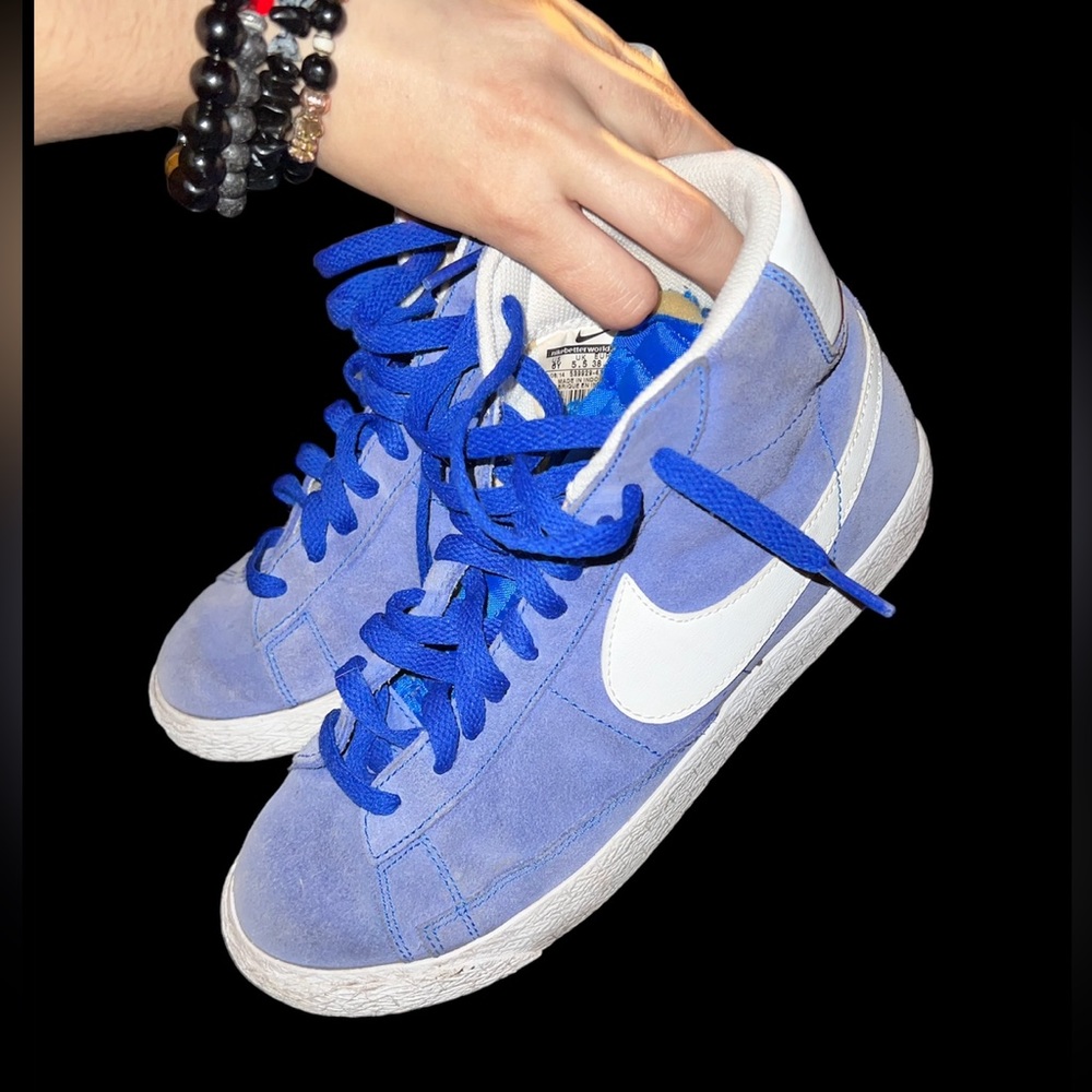 blue nike blazers